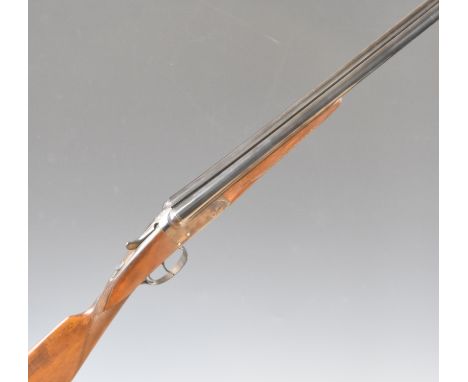Ugartechea for Parker-Hale 20 bore side by side shotgun with chequered grip and forend, double trigger and named 26.75 inch b