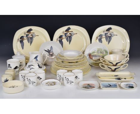 Collection of Sir Peter Scott approved / designed ceramics for Minton, Midwinter, Prinknash and Crown Staffordshire, approxim