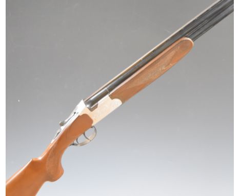 Felix Sarasketa 12 bore over and under shotgun&nbsp;with engraved locks, underside and thumb lever, chequered semi-pistol gri