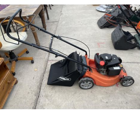A SOVEREIGN PETROL ENGINE LAWN MOWER 