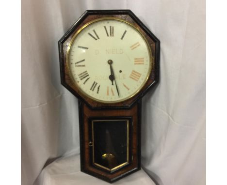 A VINTAGE WALL CLOCK D. NEILD ROCHDALE 