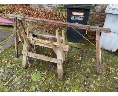 THREE VINTAGE TRESTLES 