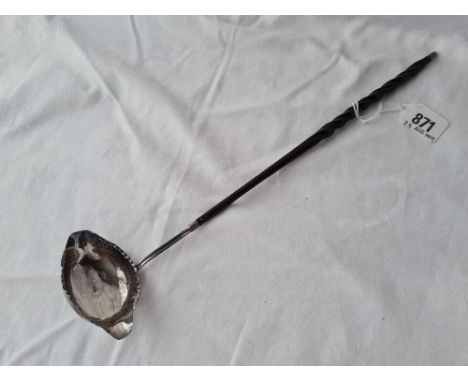 A Georgian Toddy ladle with whalebone handle