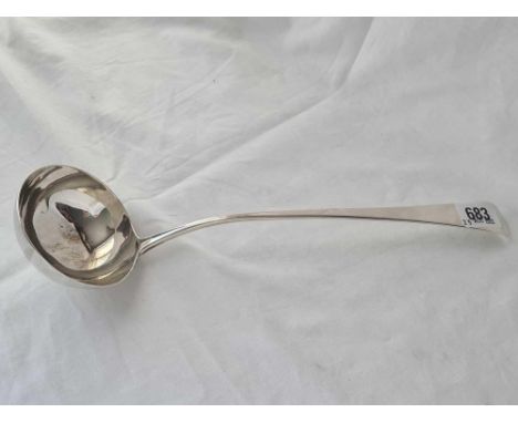 A George III soup ladle, OE pattern with circular bowl, London 1809 by RC