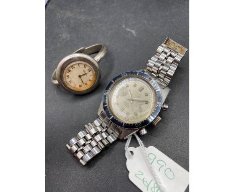A gents AVIA marino multi dial watch with seconds sweep W/O together with a ladies silver wrist watch by Roy King no winder