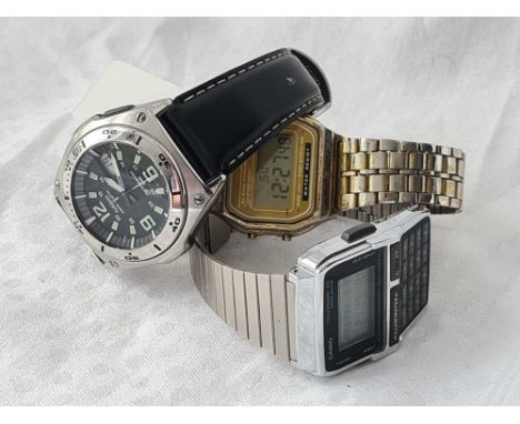 Three gents digital watches