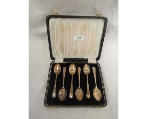 A cased set of six silver teaspoons, Birmingham 1961, Arthur Price &amp; Co Ltd, approx 81.3g