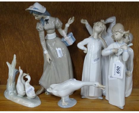4 Lladro Bedtime Children figures and 3 others