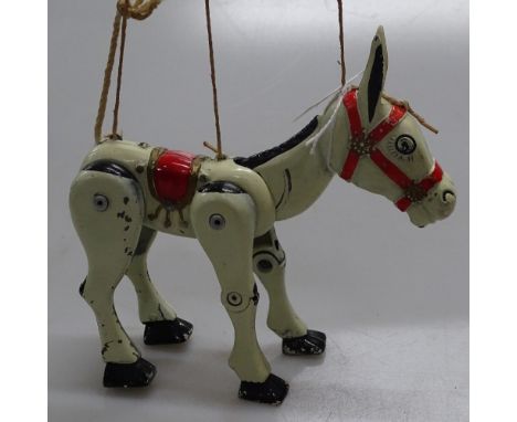 A tin-plate Muffin The Mule toy puppet