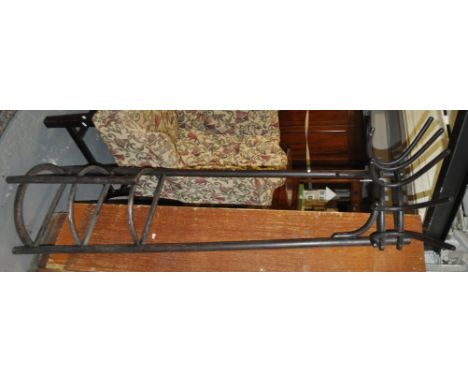 An Edwardian bent wood hat and coat stand