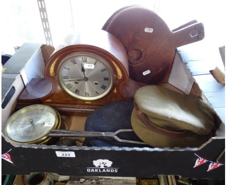 Bellows, mantel clock, barometer etc