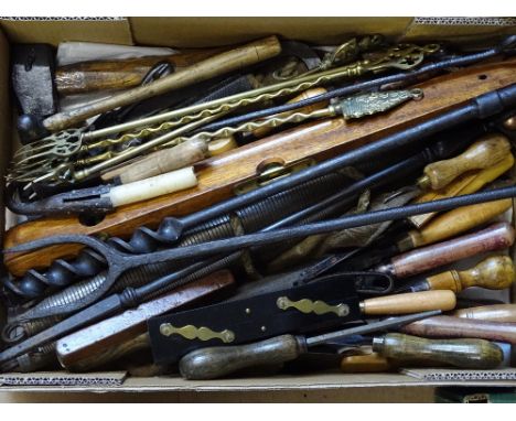 Toasting-forks, various tools etc