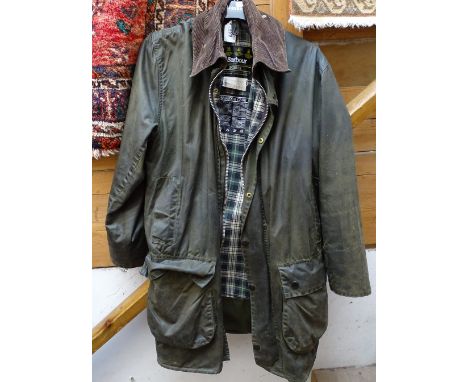 A Barbour Border waterproof coat, chest 40"