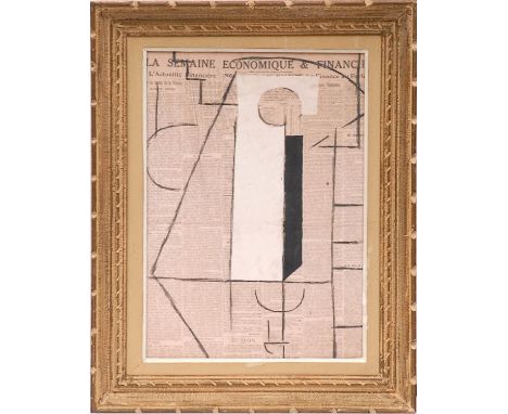 PABLO PICASSO 'La Semaine', cubist abstract print on cotton, 45cm x 32cm, framed and glazed. 