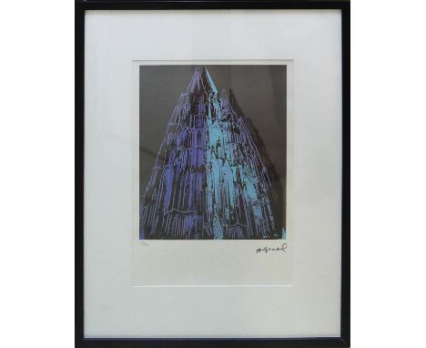 ANDY WARHOL 'Cathedral', lithograph, numbered 52/100, with signature in the plate, Leo Castelli Gallery, edited by Georges Is