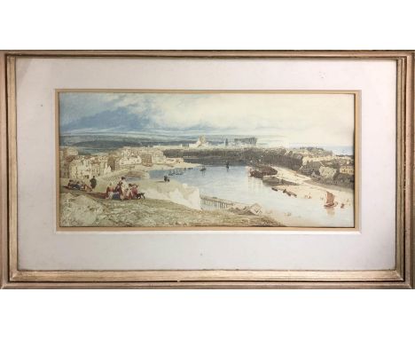 JOHN SELL COTMAN (1782-1842) 'Dieppe', lithograph, 53cm x 27cm, framed. 