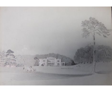 C.J. GREENWOOD AND FREDERICK PEAKE (fl. mid 19th century)COUNTRY HOUSES - A Collection of unframed pencil Sketches, mid 19th 