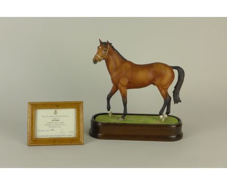 A Royal Worcester Model of Nijinsky, modelled by Doris Lindner, Limited Edition, 476 of 500 on wooden base and with Certifica
