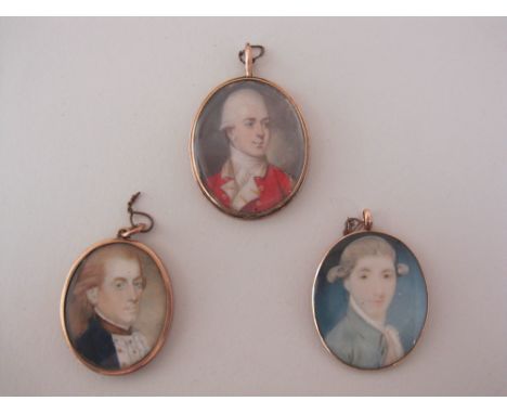 ATTRIBUTED TO CHARLES SHIRREFF (1750-1831)Portrait miniature of the Hon. Col. William Monson, wearing uniform, oval,1 1/2 x 1