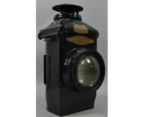 A BR(M) Adlake lamp, no burner, and a Parker road lamp with internal adaptor for a domestic bulb (2). 