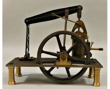 A scratch built beam engine, incomplete. 