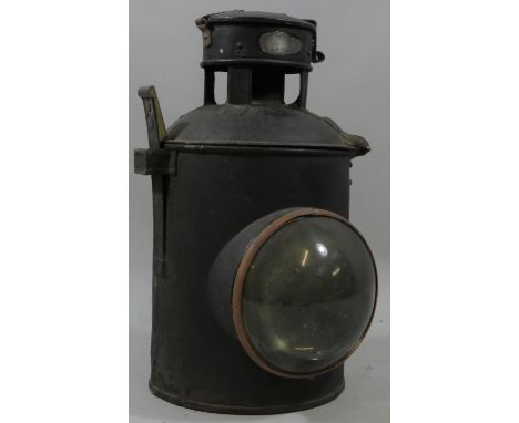 A large GWR (Reading) signal lamp with burner, stamped GWR. 