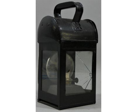 A LNER signal lamp and a LNER hand lantern, both with burners (2). 