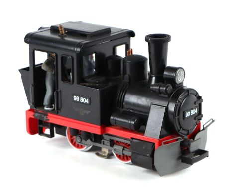 A Playmobil 'G' gauge 0-4-0 Pannier Tank Engine.