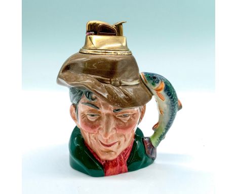 Porcelain character lighter depicting the poacher, a sly and devious character who uses the dark cover of night to go about t