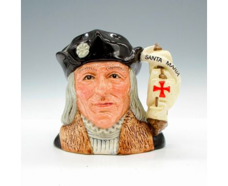 Style Two, Santa Maria ship handle. Brown, light brown, grey and cream coloration.Royal Doulton backstamp. Artist: Stanley J.