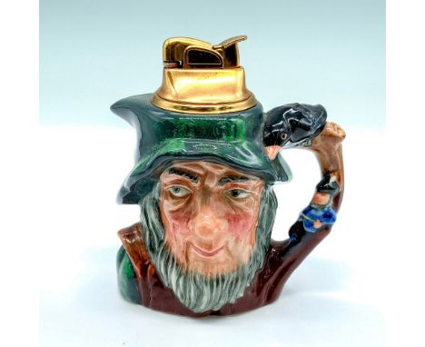 Porcelain character lighter depicting a character from a legend told by Washington Irving in 1820. The lighter is removeable 