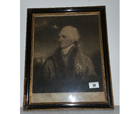 An 18th Century Black and White Print after Turner.