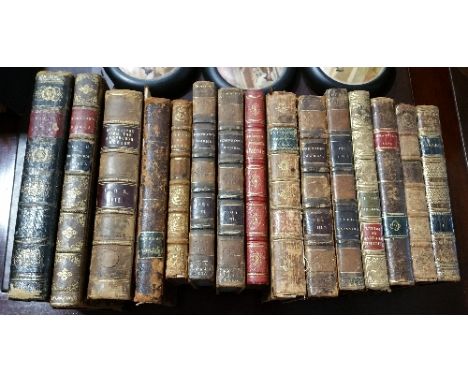 Leather Bindings (approx. 20 vols): Floreston; or, The New Lord of the Manor (1839); Johnson's Lives of the most eminent Engl