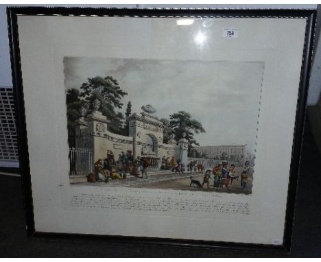 An Engraving in Aquatint, Attributed to Joseph Constantine Stadler, (fl. 1780-1812), after an Original Drawing by John James 