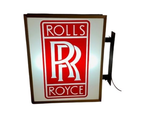 Understood to have been removed from the Jack Barclay Rolls-Royce Dealership around the mid-1960s, this original illuminated 