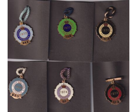 Horseracing, Royal Ascot, a collection of 11 enamel badges for the Ascot Members Stand, 1970-1980 (inclusive) (vg)