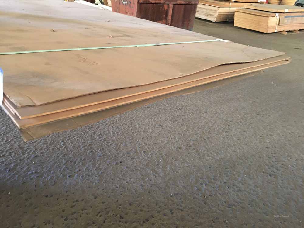 (4) 4'x8'x1/4" Thick Cherry Plywood Boards, (3) 4'x8' 1/4" Thick Walnut