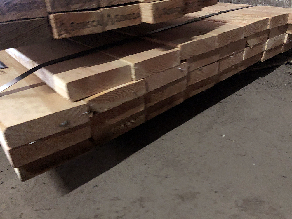Treated Douglas Fir, Kiln Dried, (2 x 4 x 116 5/8)