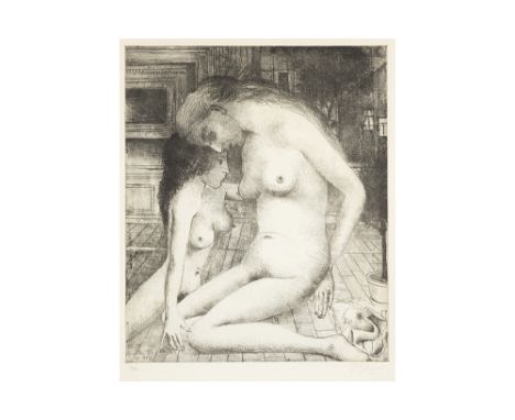DELVAUX PAUL (1897 - 1996)Paul Delvaux signed "Orphée" etching dd 1981DELVAUX PAUL (1897 - 1996) ets n° 44/75 met de voorstel