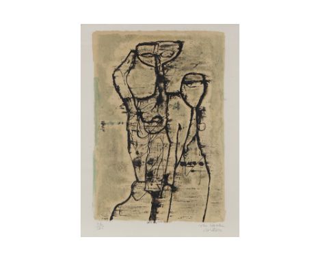 VAN HECKE WILLEM (1893 - 1976)20th Cent. Belgian lithograph printed in colors - signed Willem Van HeckeVAN HECKE WILLEM (1893