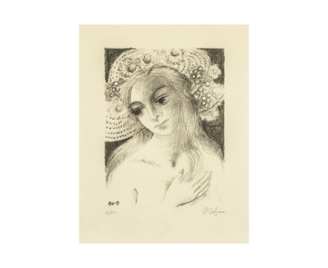 DELVAUX PAUL (1897 - 1996)Paul Delvaux signed lithograph with a typical female figureDELVAUX PAUL (1897 - 1996) litho n° 33/5