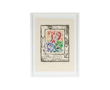 ALECHINSKY PIERRE (° 1927) & PEDERSEN CARL-HENNING (1913 - 2007)20th Cent. mixed media (etching and lithograph printed in col