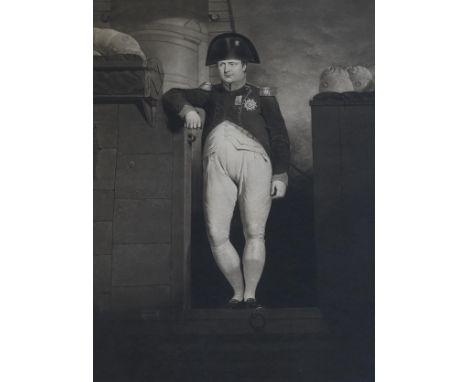 Charles Turner after Charles Lock Eastlake, mezzotint, 'Napoleon on the Bellerophone', published c.1816, visible sheet 64 x 4