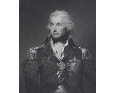 Robert Graves after Lemuel Francis Abbott, engraving, proof impression before letters, 'Portrait of Lord Nelson', published b