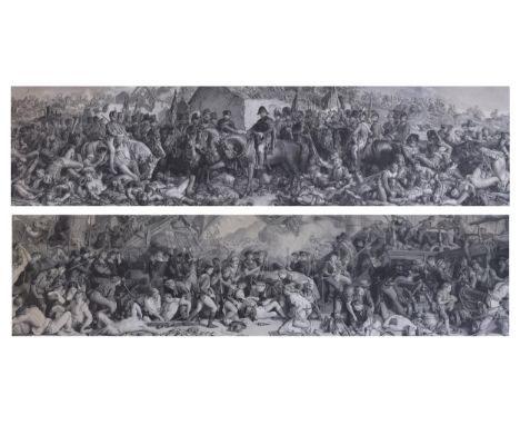Stocks &amp; Sharpe after Daniel Maclise R.A. (1806-1870), pair of line engravings, 'The meeting of Wellington and Blücher at