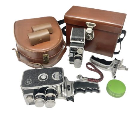 Paillard Bolex B8SL cine camera body, with 'YVAR 1:2.8 f=36mm' lens, serial no. 601426 and 'YVAR 1:1.9 f13mm' lens, serial no