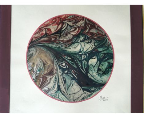 P LEAKE signed paintings together with other various paintings and prints