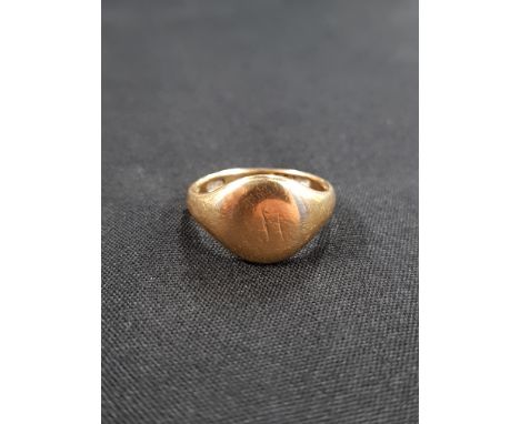 ANTIQUE 18 CARAT GOLD SIGNET RING 6.8G