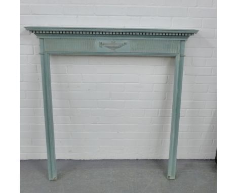 A painted Adams style fire surround / mantle 120 x 123cm 
