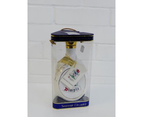 A Scotland 1986 Commonwealth Games Dimple Souvenir Whisky decanter, unopened